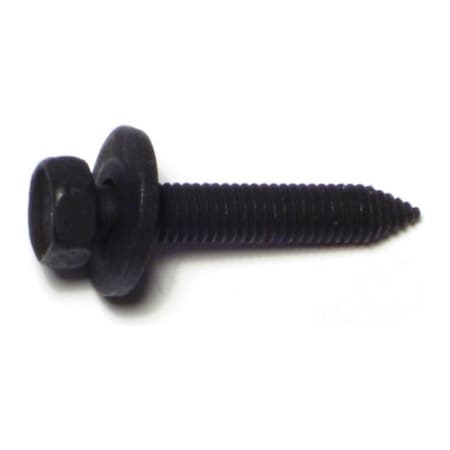 Midwest Fastener Thread Cutting Screw, M1 x 35 mm, Zinc Plated Steel Hex Head Hex Drive, 8 PK 72153